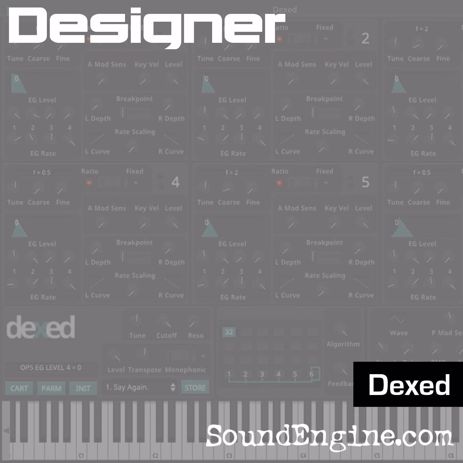 The "Designer" voice pack for Dexed