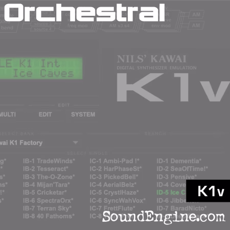 64 Orchestral sounds - ensemble and solo instruments!