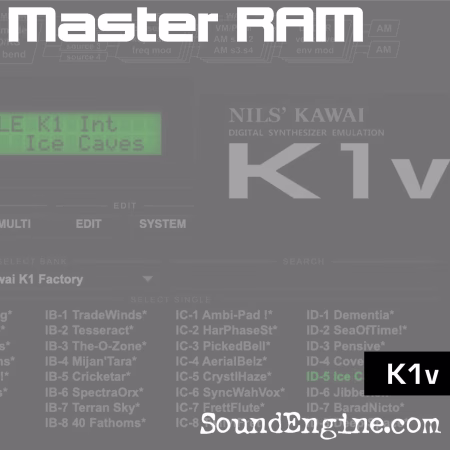 128 new sounds for K1v - the Master RAM collection