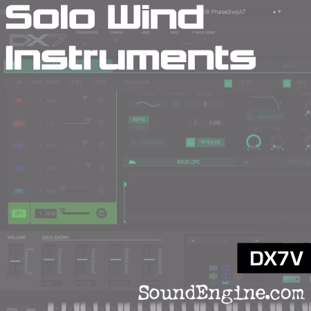 32 optimized Solo Wind Instruments for DX7V