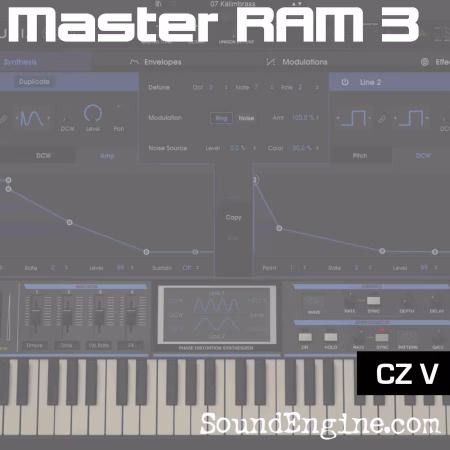The Master RAM 3 collection traveled from an original CZ-101 to Arturia's CZ v - only at SoundEngine