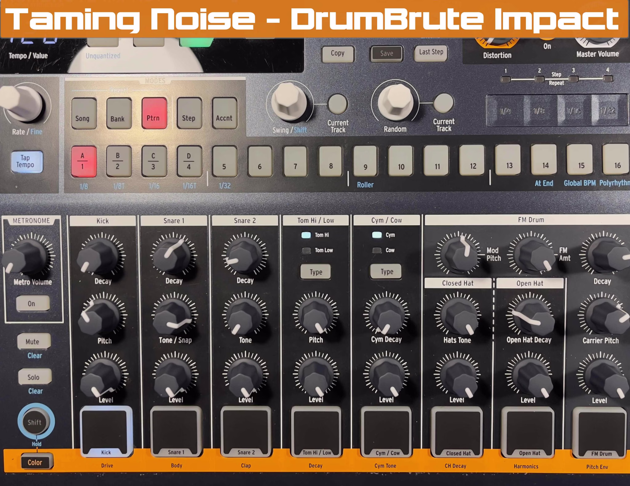 Arturia's Great, although noisy, DrumBrute Impact